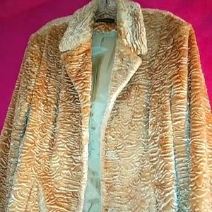 Faux fur coat